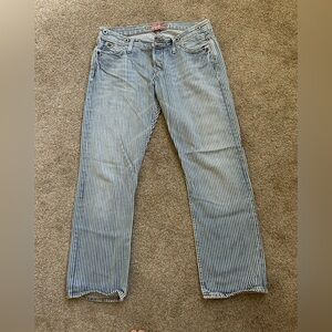 Vintage Stronghold Striped Denim lowrise Jeans